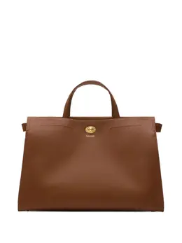 Burberry: Коричневая сумка-шоппер 
