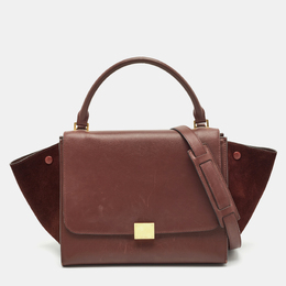 Celine: Бордовая сумка на руку 