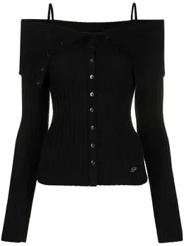 Blumarine: Кардиган с открытыми плечами 