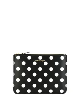 Comme Des Garçons Wallet: Клатч в горошек 