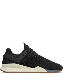 New Balance: Чёрные кроссовки 