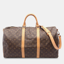 Louis Vuitton: Коричневая дорожная сумка  Keepall