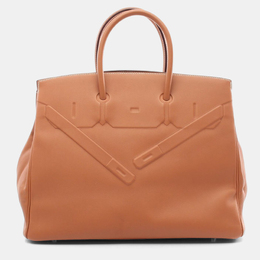 Hermes: Коричневая сумка  Birkin 35