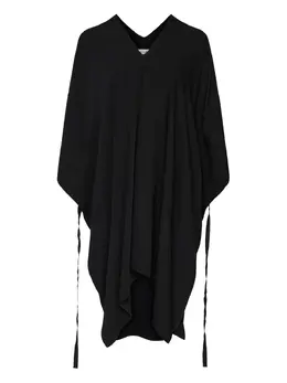 MM6 Maison Margiela: Платье с v-образным вырезом 