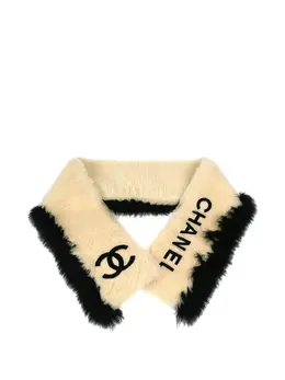 CHANEL Pre-Owned: Светлый шарф 