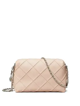 Tory Burch: Светлая сумка через плечо  Fleming