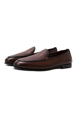 Santoni: Коричневые туфли 