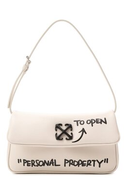 Off-White: Сумка  Jitney с принтом