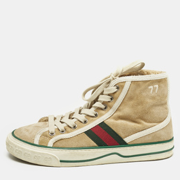 Gucci: Бежевые кроссовки  Tennis 1977