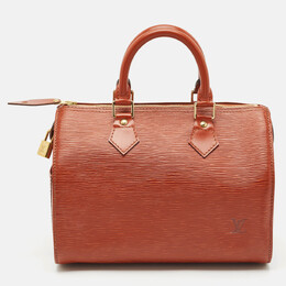 Louis Vuitton: Коричневая сумка  Speedy 25