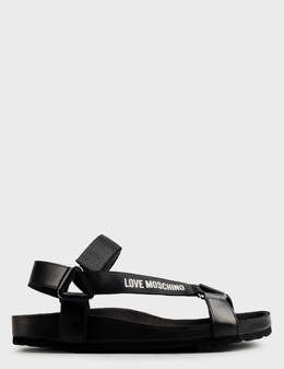 LOVE MOSCHINO: Чёрные сандалии 