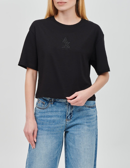 ARMANI EXCHANGE: Чёрная футболка 
