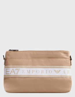 EA7 EMPORIO ARMANI: Бежевая сумка 