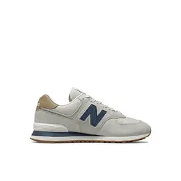 New Balance: Серые кеды  574