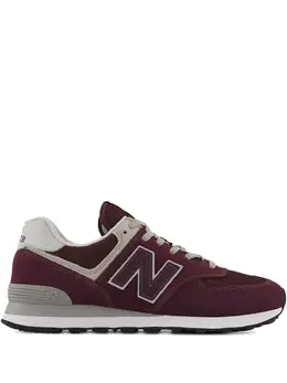 New Balance: Бордовые кроссовки  574