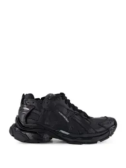 Balenciaga: Чёрные кроссовки  Runner