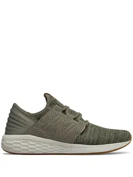 New Balance: Зелёные кроссовки  Fresh Foam