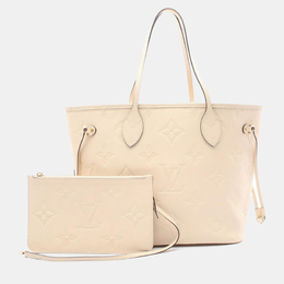 Louis Vuitton: Жёлтая сумка-шоппер  Neverfull MM