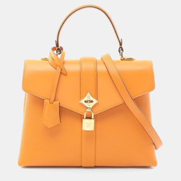 Louis Vuitton: Оранжевая сумка на руку 