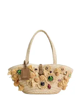 Dolce & Gabbana: Бежевая сумка 