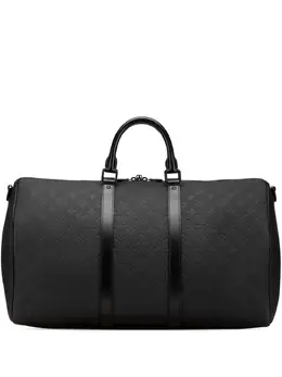 Louis Vuitton Pre-Owned: Чёрная дорожная сумка 