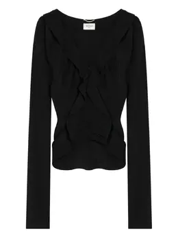 Saint Laurent: Шёлковая блуза 
