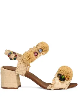 Dolce & Gabbana: Светлые сандалии 