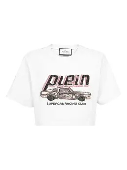 Philipp Plein: Белая футболка 