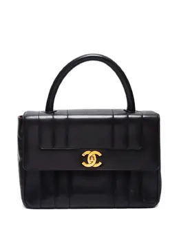 CHANEL Pre-Owned: Чёрная сумка на руку 
