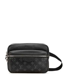 Louis Vuitton Pre-Owned: Чёрная поясная сумка 