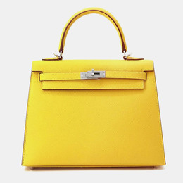 Hermes: Жёлтая сумка на руку  Kelly 25