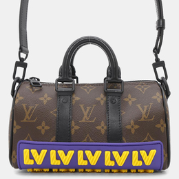Louis Vuitton: Коричневая сумка  Keepall