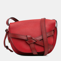 Loewe: Красная сумка через плечо  Gate Small