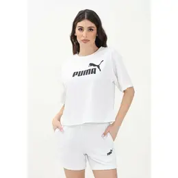 PUMA: Белая футболка  Ess
