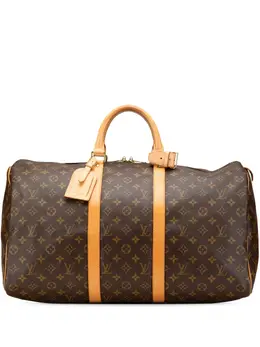 Louis Vuitton Pre-Owned: Коричневая дорожная сумка 
