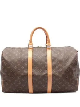 Louis Vuitton Pre-Owned: Коричневая дорожная сумка 