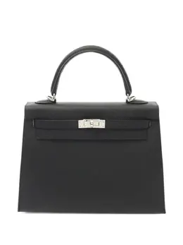 Hermès Pre-Owned: Чёрная сумка-шоппер 