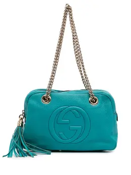 Gucci Pre-Owned: Голубая сумка 