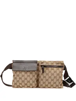 Gucci Pre-Owned: Коричневая поясная сумка 