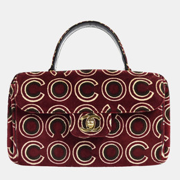 Chanel: Бордовая сумка на руку 