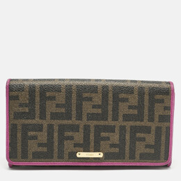 Fendi: Розовый кошелёк  Zucca