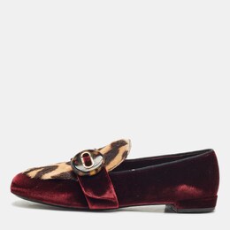 Prada: Бордовые мокасины 
