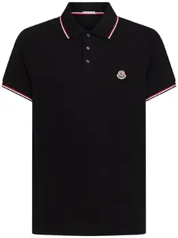 MONCLER: Хлопковое поло 