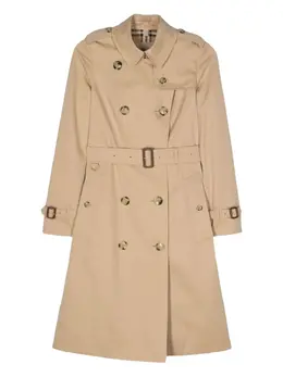 Burberry: Двубортный плащ 