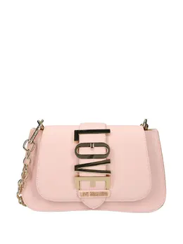 Love Moschino: Розовая сумка через плечо 
