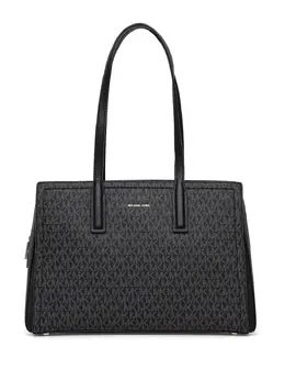 Michael Michael Kors: Чёрная сумка-шоппер 