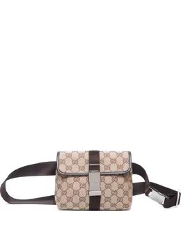 Gucci Pre-Owned: Бежевая поясная сумка 
