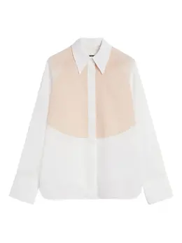 Jil Sander: Двухцветная рубашка 
