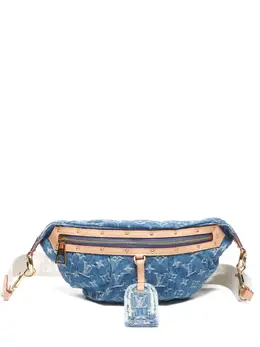 Louis Vuitton Pre-Owned: Голубая поясная сумка 