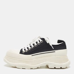 Alexander McQueen: Чёрные кроссовки  Tread Slick